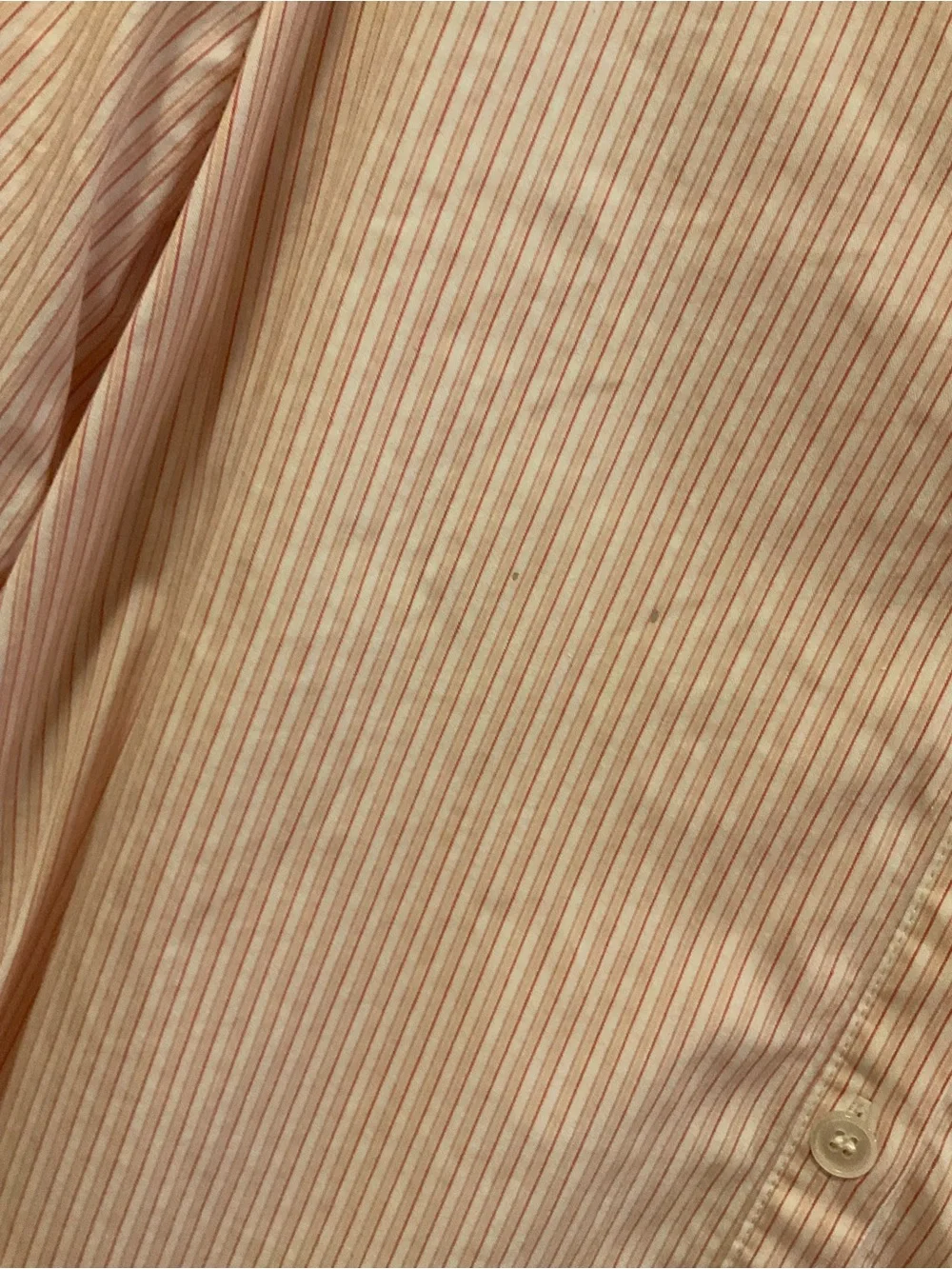 Lafayette 148 New York Coral Striped Button Down - S - Picture 4 of 9